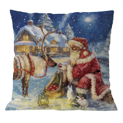 

〖Follure〗Cotton Linen Christmas Pillow Case Sofa Car Throw Cushion Cover Home Decor