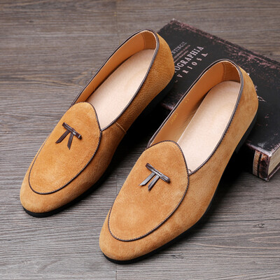 

Casual leather mens shoes personalized fashion leather peas shoes