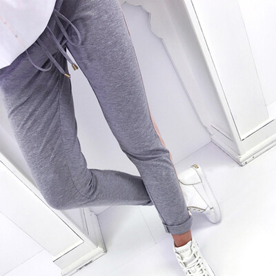 

Women Striped Elastic Waist Casual Sportswear Thin Long Pants Trousers GYL