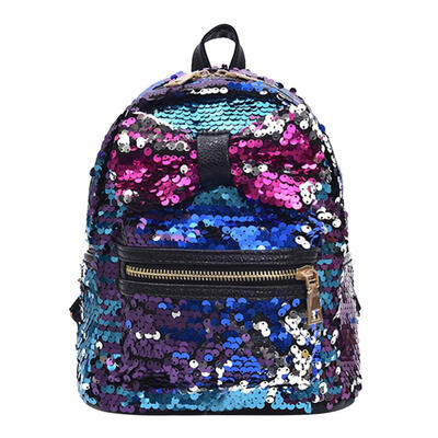 

Shining Sequins Bowknot Women Backpack Girls Small Party Shoulder Schoolbag