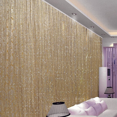 

High Quanlity 200cm100cm Fly Screen Fringe Tassel Curtain String Sparkle Curtains Room Divider Door Window Decor