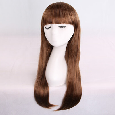 

Gobestart New Arrival Amazing Long Straight Black Wig Gets You Eyecatching 100 Human Hair