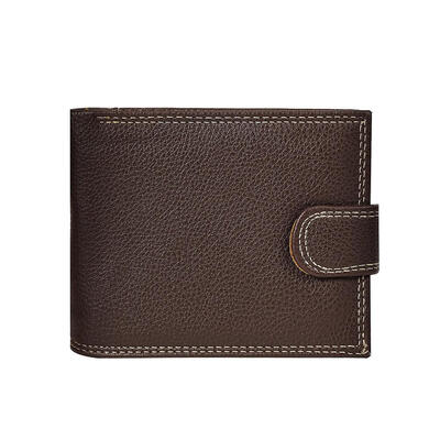 

Solid Color Vintage Men Short Wallet Daily Coin Purse Leather Card Holder
