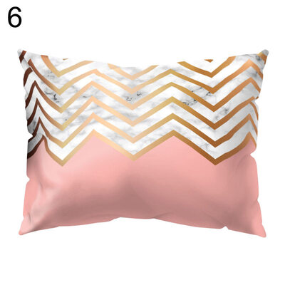 

Marble Grain Geometric Print Pillow Case Sofa Waist Throw Cushion Cover Decor