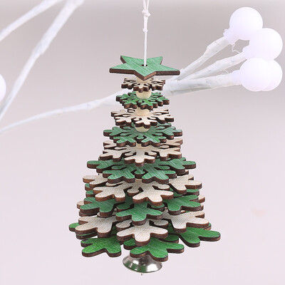 

Gobestart Christmas Tree Wooden Hanging Pendant Store Door Ornament Xmas Home Decor