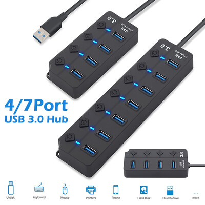 

47 Ports USB High Speed Expansion 30 Hub Independent Switch HUB Line Splitter