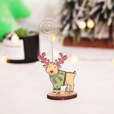 

Tailored Creative Christmas Business Card Holder Message Folder Photo Clip Christmas Gift