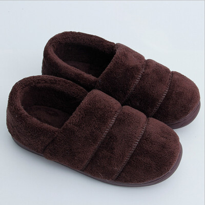 

YL Home slippers cotton slippers Coral fleece Men&women