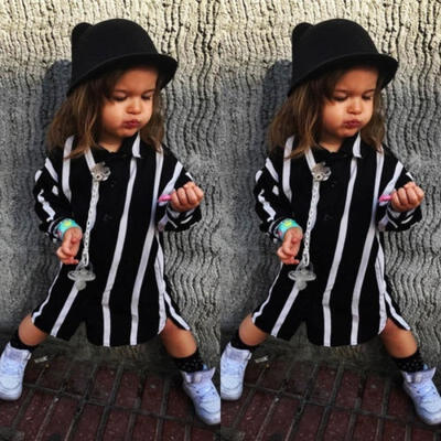 

Newborn Baby Girls Striped T-shirt Tops Shirt Dresses Casual Clothes Outits Set