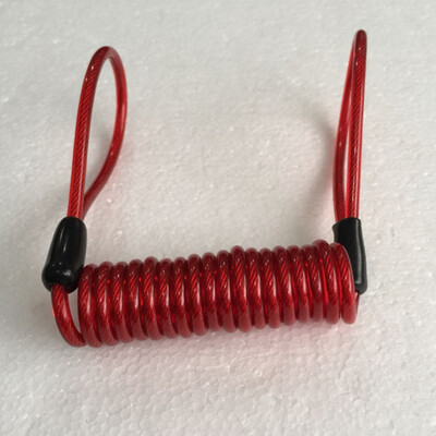 

12M Motorcycle Bikes Alarm Disc Lock Security Spring Reminder Strong Cable