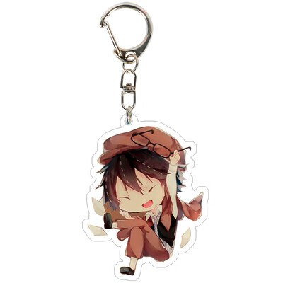

CAR-TOBBY Anime Bungou Stray Dogs Rubber Keychain Key Ring Straps Rare cosplay