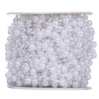 

10 Meters Fishing Line Artificial Pearls Beads Chain Garland Flowers DIY We