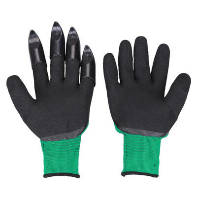 

1 Pair Garden Gloves 4 Left Hand Claw Fingertip ABS Gloves for Digging
