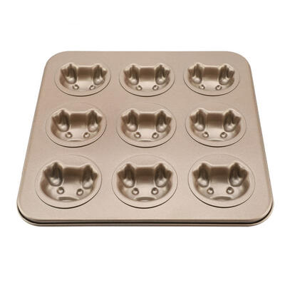 

Greensen 9-cavity Durable Pig Pattern Baking Tray Cake Bread Dessert Mould