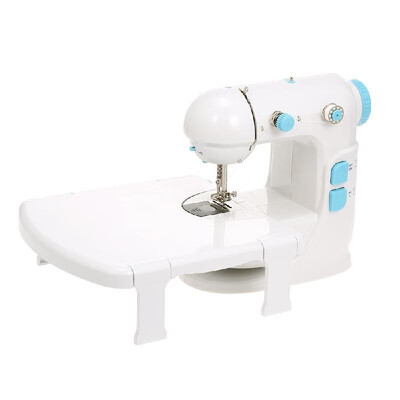 

Mini Sewing Machine Adjustable Double Speed Double Thread Wide Table Cut Wire LED Light Free Arm U-shaped for Sleeves with Pedal S