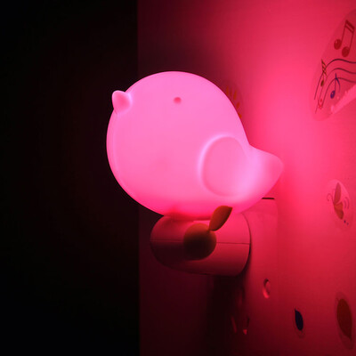 

〖Follure〗Kids Bedroom Cute Bird Light-controlled Sensor LED Night Light Lamp PK