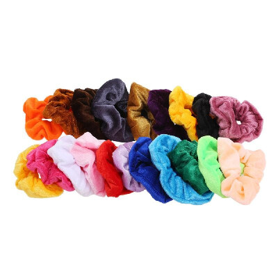 

50Pcs Velvet Hair Scrunchies Elastic Hair Bands Ties Ropes Silky Exquisite Ponytail Accessories for Girls Ladies