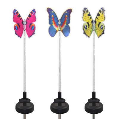 

Garden Solar Light Outdoor Multi-Color Changing LEDs Butterfly-Lights Decorative Lamp