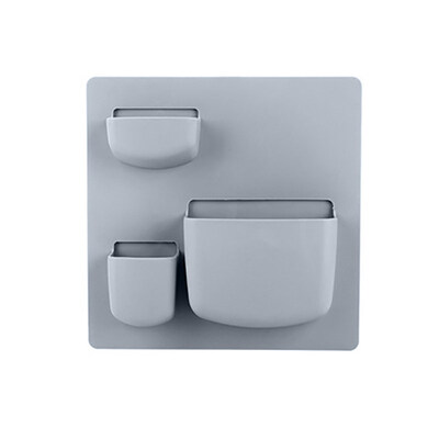 

Bathroom Wall Mounted Soap Brush Organizer Shelf Kitchen Sponge Storage Holder