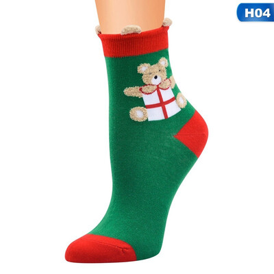 

Lovely Christmas Socks Women Gift Santa Claus Deer Warm Winter Funny Socks