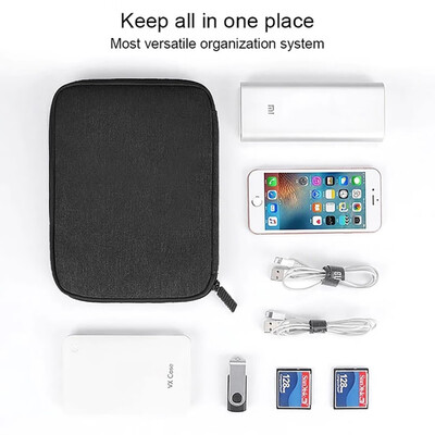 

Toponeto Digital Storage Bag Data Cable Storage Bag Headphone Cable Storage Bag Trumpet