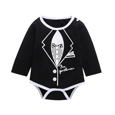

Autumn Newborn Baby Boy Girl Long Sleeve Cotton Cute Print Romper Casual Baby Clothing