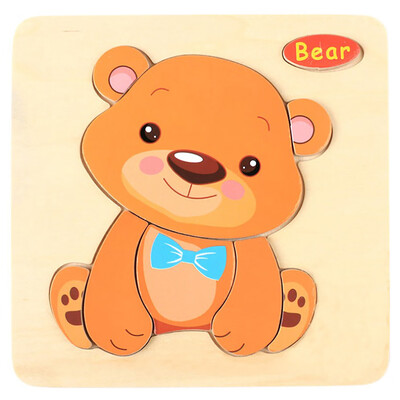 Tailored Wooden Puzzle Educational Developmental Baby Kids Training Toy