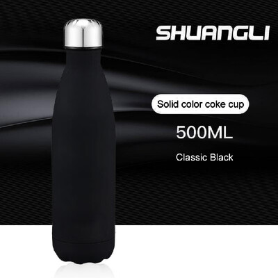 

Water Bottle Stainless Steel 500ml Vacuum Insulated Cup Insulated Water Bottle Rubber Paint Keeps Cold Hot for Long Time