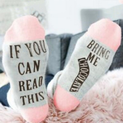 

Popular Novelty Sock Womens Mens Funky Letter Print Design Casual Socks Unisex Fashion Cotton Socks