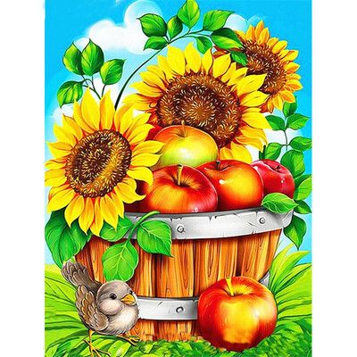 

5D Diamond Painting Sunflower Full Square Diamond Embroidery Sale Flower Picture Rhinestone Diamond Mosaic