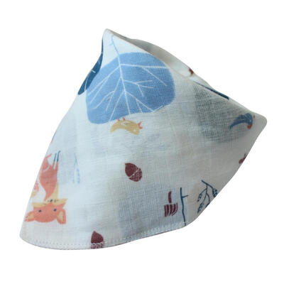 

Baby Bibs Triangle Double Layers Cotton Cartoon Animal Baby Bibs Dribble Bibs