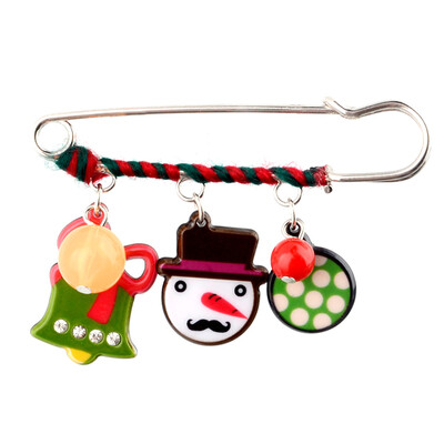 

Women Multicolor Pearl Christmas Brooch Pin Breastpin Jewelry Gift Healthy