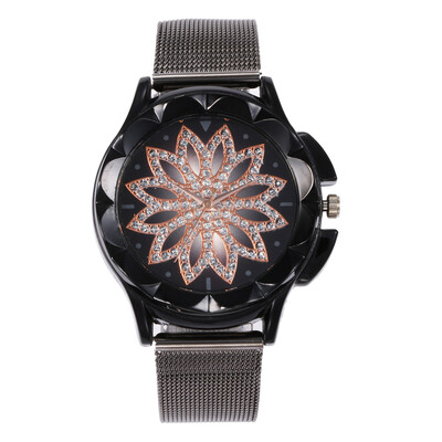 

Best selling new creative dial ladies stainless steel mesh belt watch female models explosion models multicolor
