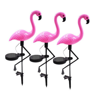 

3Pcs Solar Garden Lights Flamingo Lawn Lamp Waterproof Solar Powered LED Lights For Outdoor Garden Parties Decoration