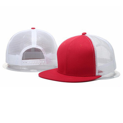 

Unisex Women Men Adjustable Flat Mesh Snapback Hat Cotton Baseball Cap Trucker Hat Summer Outdoor Accessories