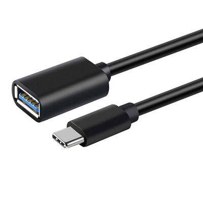 

Type-C To USB 30 Female Charging Data Transmission OTG Cable - Black 18cm