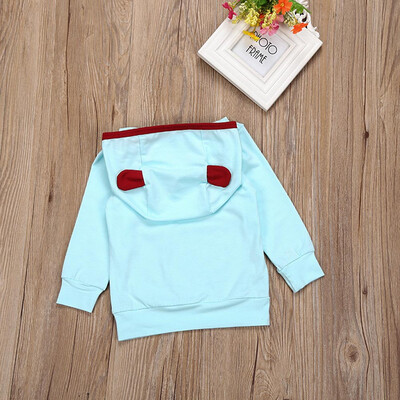 

Newborn Baby Girl Boys Outfit Long Sleeve Hoodie T-ShirtLong Pants Clothes 1Set