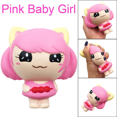 

Gotoamei Squishies Kawaii Pink Baby Girl Slow Rising Fruits Scented Stress Relief Toys