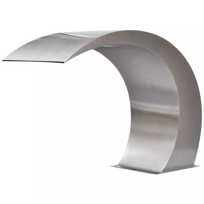 

Garden Waterfall Pool Fountain Stainless Steel 177" x 118" x 236