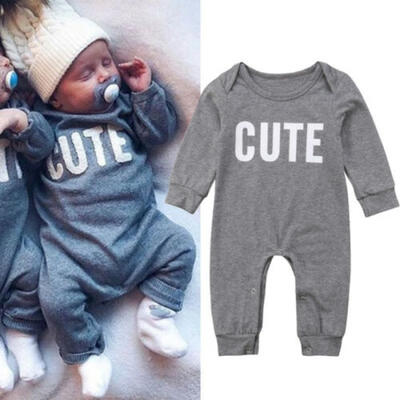 

Cotton Newborn Baby Boy Girl Romper Bodysuit Jumpsuit Outfits Clothes