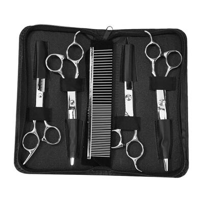 

Pet Dog Grooming Scissors Set Hair Cutting Comb Hairdressing Beauty Tools