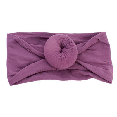 

Cute Baby Girls Nylon Ball Headband Casual Children Kid Soft Solid Hairband