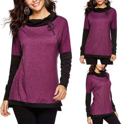 

Starmoon Women Casual Long Sleeve Loose T-Shirt Blouses Tops Sweatshir COL
