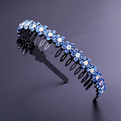

Beautiful headband with tooth head hoop rhinestone toughness strong hair front clip hair accessories