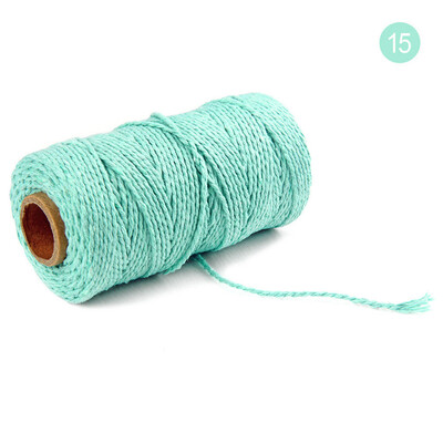 

Siaonvr 100m Long100Yard Pure Cotton Twisted Cord Rope Crafts Macrame Artisan String