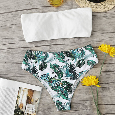 

Saidsome Women Printing Bandage Bikini Set Brazilian Swimwear Beachwear Swimsuit