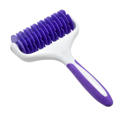 

DIY Baking Tool Rolling Cake Cutters Purple Handle Embossing Hob Cutting Roller Knife Fondant Plastic Surface Cutting Tool