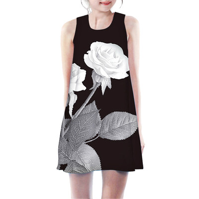 

Teen Toddler Kid Girl Sleeveless 3D Cartoon Print Cartoon Dresses Casual Clothes