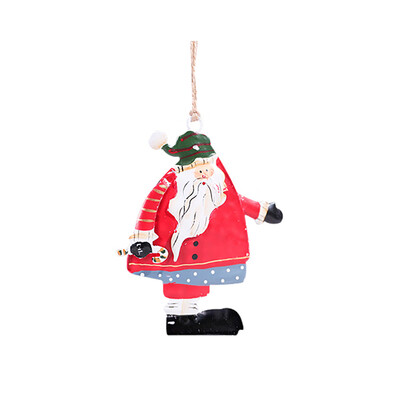 

Gobestart Wrought Iron Christmas Tree Pendant Vintage Santa Pendant Christmas Scene Dress