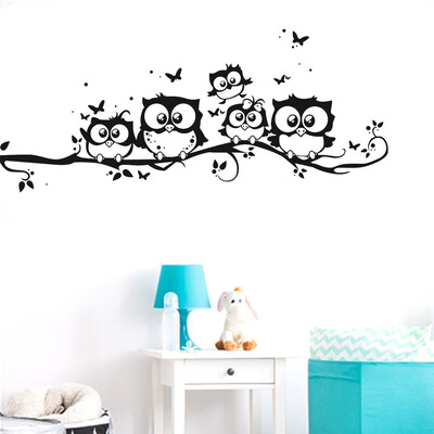 

〖Follure〗Cute Owl PVC Sticker Wall Sticker Living Room Decoration